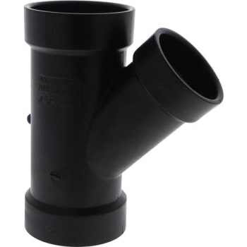 Nibco 2 In. X 2 In. X 1-1/2 In. ABS DWV 45-Degree All Hub Reducing Wye