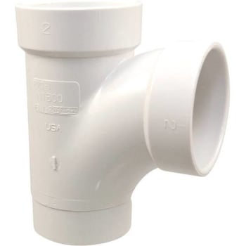 Image for Nibco 2 In. DWV PVC Spigot X Hub X Hub Sanitary Street Tee Fitting from HD Supply