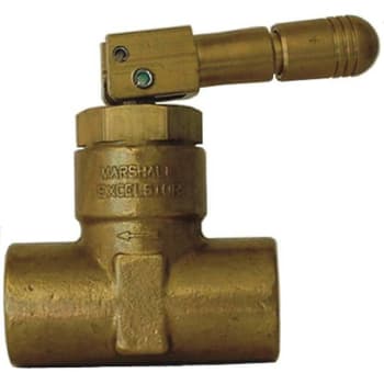 Mec Quick Acting Toggle Valve 1/2" Fnpt Inlet X 1/4" Fnpt Outlet