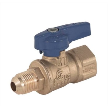 Jomar 1/2 In. Flare X 1/2 In. Fnpt Gas Ball Valve W/ Dielectric Union