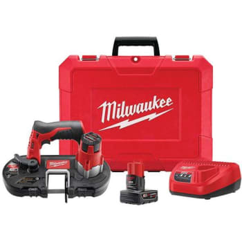 Image for Milwaukee M12 12v Sub-Compact Band Saw Kit W/ 3.0ah Battery, Charger And Hard Case from HD Supply