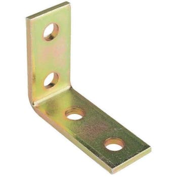 Image for Thomas & Betts 4-Hole 90-Degree Angle Strut Bracket  (Gold Galvanized) from HD Supply