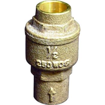 Image for Hammond Valve Hammond Spring Loaded Check Valve Brss 1/2 " Sweat Ld Free from HD Supply