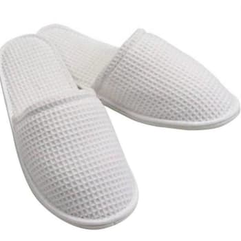 Fredi & Sons Inc. Closed Toe Waffle Slipper With Travel Bag 12" Case Of 100