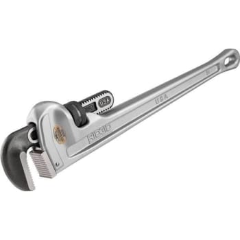 Image for Ridgid 24 In. Aluminum Straight Pipe Wrench, Self Cleaning Threads And Hook Jaws from HD Supply