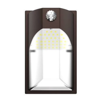 Halo Led Entry Wall Pack, 15w, 1500 Lumens, 3cct Select, Bronze