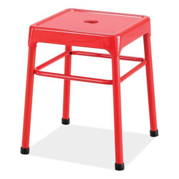 Image for Safco Steel Guest Bistro Stool, Backless, 18" Seat Height, Red from HD Supply