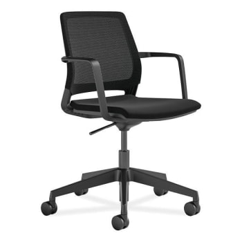 Image for Safco Medina™ Conference Chair, 17" To 22" Seat Height, Black from HD Supply