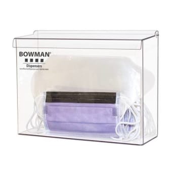 Bowman Dispensers Face Mask Dispenser - Shield Clear Petg Plastic