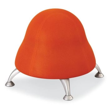 Image for Safco Runtz™ Ball Chair, Backless, 13.5" To 17" High, Orange Fabric Seat from HD Supply