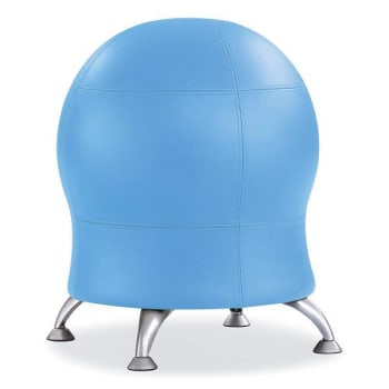 Image for Safco Zenergy™ Ball Chair, Backless, 20" To 23" High, Baby Blue Vinyl Seat from HD Supply