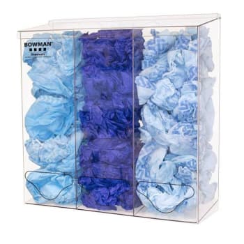 Bowman Dispensers Bulk Dispenser - Triple - Tall Clear Petg Plastic