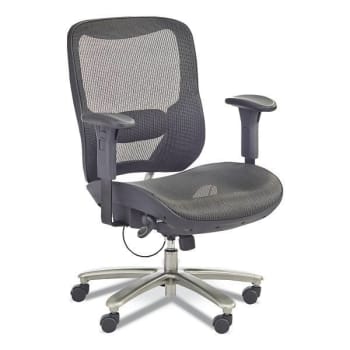 Image for Safco Lineage™ Big & Tall All-Mesh Task Chair, 19.5" To 23.25", Black Seat from HD Supply