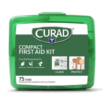 Image for Curad Compact 75 Piece First Aid Kit from HD Supply
