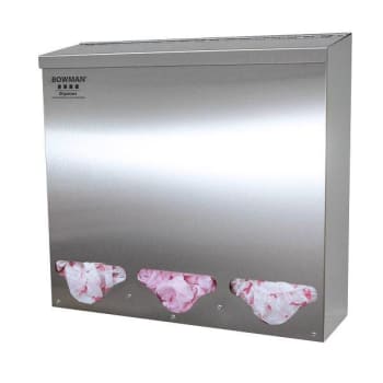 Bowman Dispensers Bulk Dispenser - Triple - Tall Stainless Steel