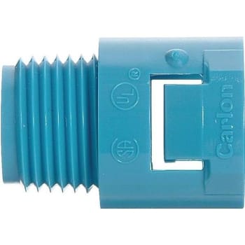 Image for Carlon 3/4 In. PVC Ent 1 Piece Threaded Adapter (Blue) from HD Supply