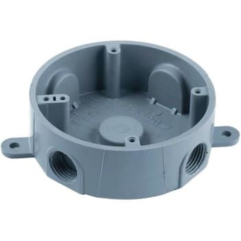 Image for Carlon 4 In. Round Weatherproof T-Box (Gray) from HD Supply