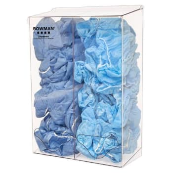 Bowman Dispensers Bulk Dispenser - Double - Tall Clear Petg Plastic