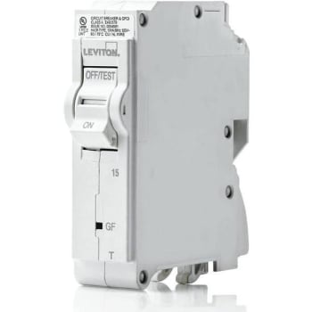 Image for Leviton 15 Amp 120 V Gfci 1-Pole Thermal Magnetic Branch Circuit Breaker from HD Supply