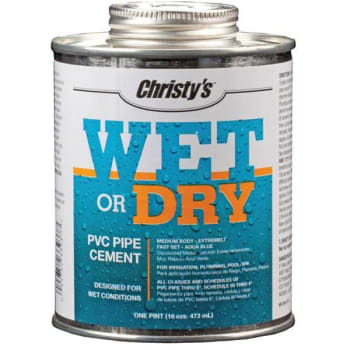 Christy's 16 Oz. Wet Or Dry Conditions PVC Cement