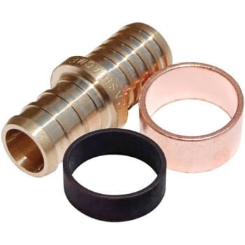Image for Sharkbite 3/8 In. Brass PEX Barb Polybutylene Coupling from HD Supply