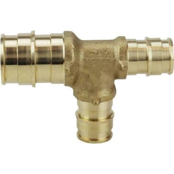 Image for Apollo 3/4 in. x 1/2 in. x 1/2 in. Brass PEX-A Expansion Barb Reducing Tee from HD Supply