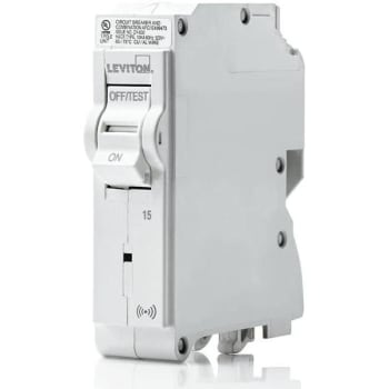 Image for Leviton Standard 1-Pole 15 Amp 120 V 10 Ka Interrupt Rating Smart Branch Circuit Breaker from HD Supply
