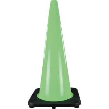Image for 28 in. Green PVC Cone from HD Supply