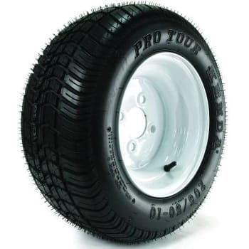 Image for Kenda K399 Pro Tour Radial 205/50-10 Tire Mounted On 10 x 6 4 Hole White Wheel from HD Supply