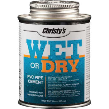 Christy's 8 Oz. Wet Or Dry Conditions PVC Cement