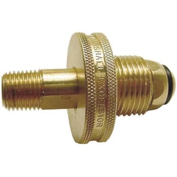 Image for Mec Excess Flow Sn Pol X 1/4 In. Mpt W/ Brass Handwheel from HD Supply