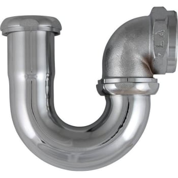 Image for Keeney 1-1/2 In X 1-1/2 In 17-Gauge Brass La Sink Trap W/O Cleanout Polished Chrome from HD Supply