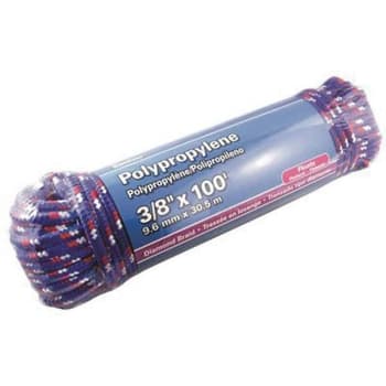 Image for Mibro 3/8 In. X 100 Ft. Diamond Braid Polypropylene Rope from HD Supply