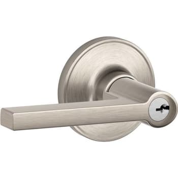 Image for Schlage J Series Solstics Entry Lockset C Keyway Door Lever (Satin Nickel) from HD Supply