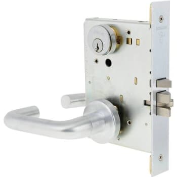 Image for Schlage L Mortise Storeroom Lockset Without Escutcheon (Satin Chrome) from HD Supply