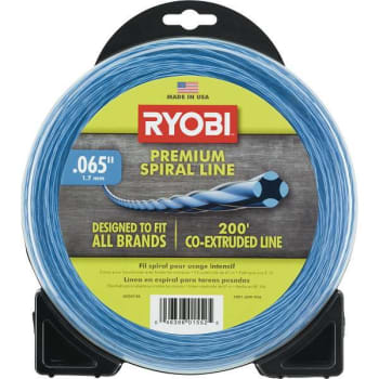 Ryobi 0.065 In. X 200 Ft. Heavy-Duty Spiral Corded And Cordless Trimmer Line