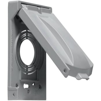 Image for Bell N3r Aluminum 1-Gang Twist Lock Flip Electrical Outlet Cover W/ Ufast 14-In-1 Configurations (Gray) from HD Supply