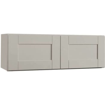 Image for Hampton Bay 36 In. X 12 In. X 12 In. Dove Gray Shaker Assembled Wall Bridge Kitchen Cabinet from HD Supply