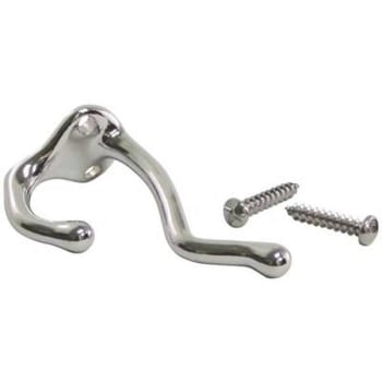 Strybuc Double Prong Coat Hook (Chrome Plated)