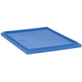 Quantum Storage Systems Stack & Nest Tote Lid For Snt225/Snt230, Blue, Case Of 3 Tote Lid F/Snt225/Snt230 Blue 3/Cs