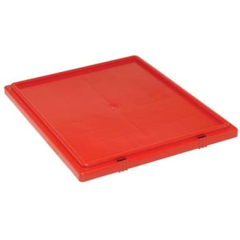 Quantum Storage Systems Stack & Nest Tote Lid For Snt225/Snt230, Red, Case Of 3 Tote Lid F/Snt225/Snt230 Red 3/Cs