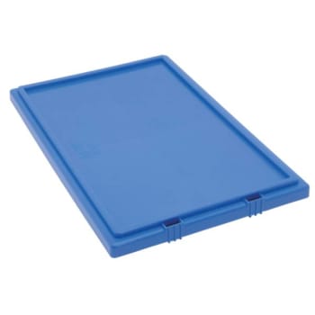 Quantum Storage Systems Genuine Stack&nest Tote Lid For Snt240, Blue, Case Of 3 Stack/Nest Tote Lid F/Snt240 Blue 3/Cs