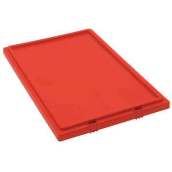 Image for Quantum Storage Systems Genuine Stack & Nest Tote Lid For Snt240, Red, Case Of 3 Stack/Nest Tote Lid F/Snt240 Red 3/Cs from HD Supply