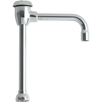 Chicago Faucets 6 In. Lead-Free Gooseneck Spout W/ Vacuum Breaker (Chrome)