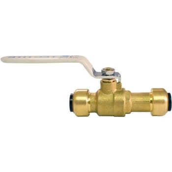 Image for Tectite 1/2" Brass Push-To-Connect Slip Ball Valve from HD Supply