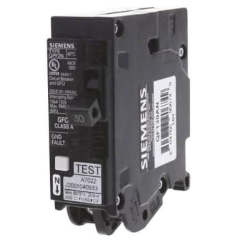 Image for Siemens 30 Amp 1-Pole Gfci Plug-On Neutral Circuit Breaker from HD Supply