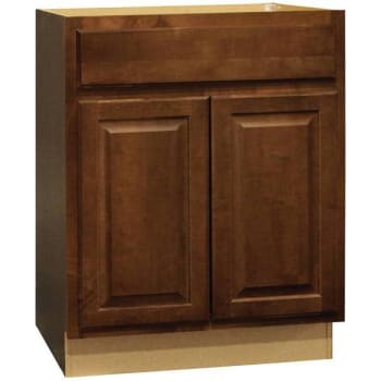 Image for Hampton Bay 27 In. X 34.5 In. X 24 In. Cognac Base Kitchen Cabinet W/ Drawer Glides from HD Supply