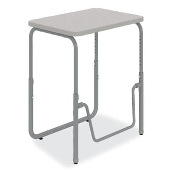 Image for Safco Alphabetter® 2.0 Height Student Desk With Pendulum, 22" To 30", Gray from HD Supply