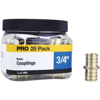 Image for Apollo 3/4 In. Brass PEX-B Coupling PRO Pack from HD Supply
