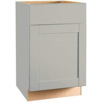 Image for Hampton Bay 21 In. X 34.5 In. X 24 In. Dove Gray Shaker Base Cabinet W/ Drawer Glides from HD Supply